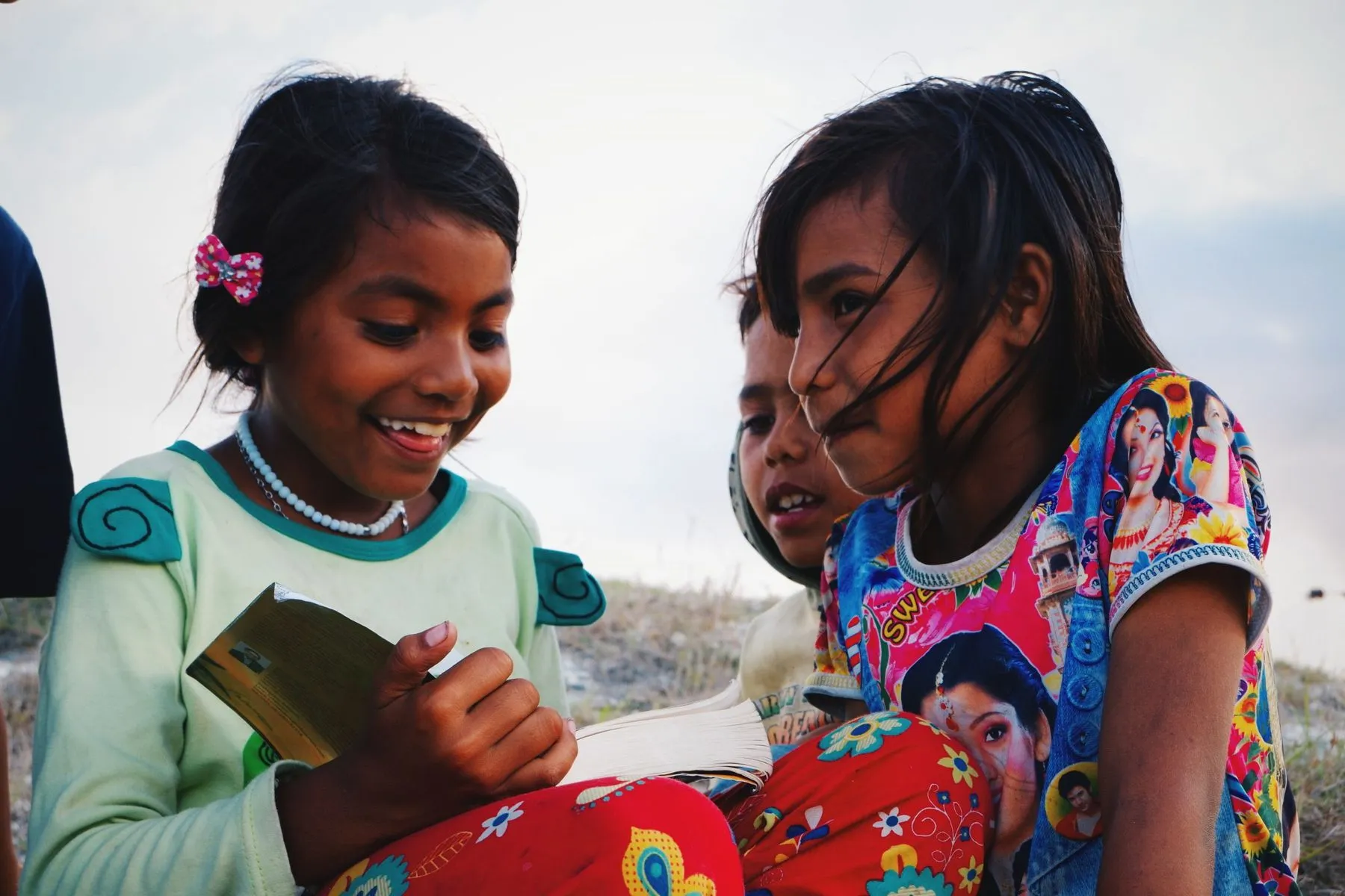 Girls reading